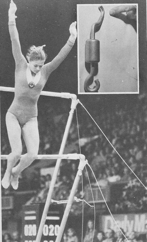 The Bars famously collapse at the end of Tourischeva's bar routine