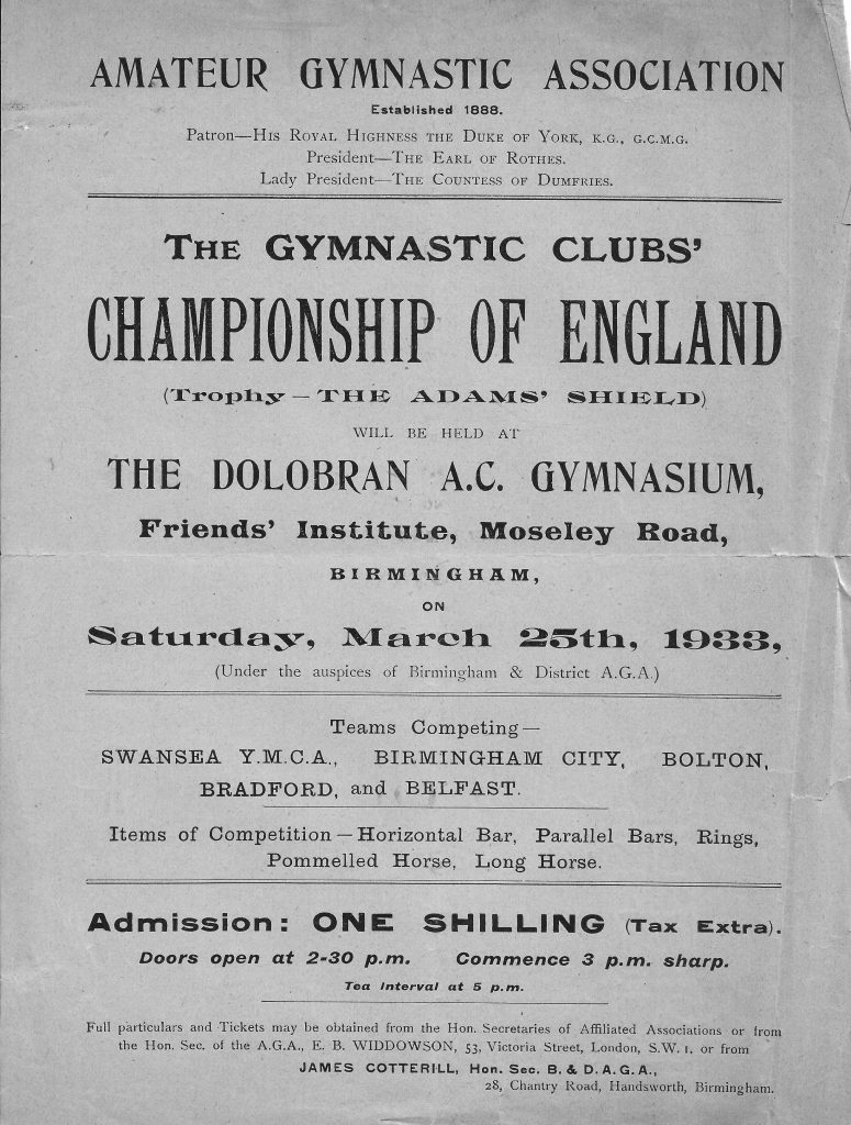 Adam Shield Flyer 1933