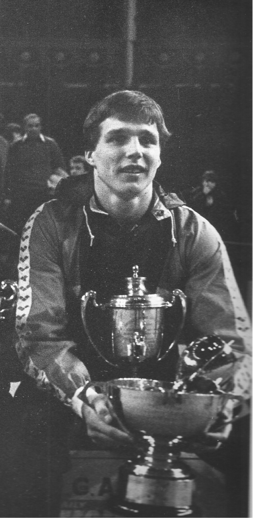 Keith Langley after winning the British Championship in 1981