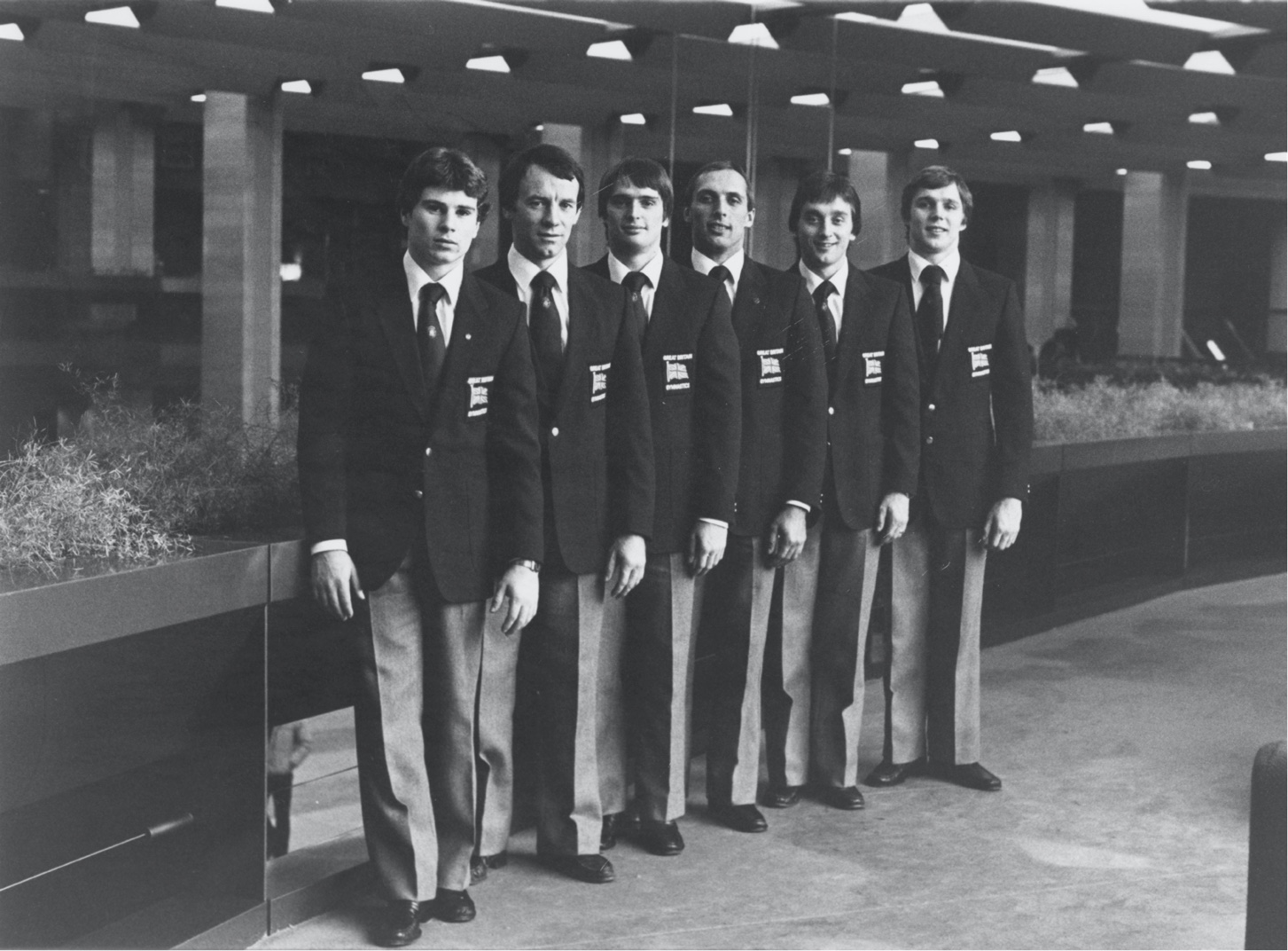Keith with 1981 World Championships team. L – r. Andrew Morris, Jeff Davis Martin Davies Eddie van Hoof Tommy Wilson and Keith
