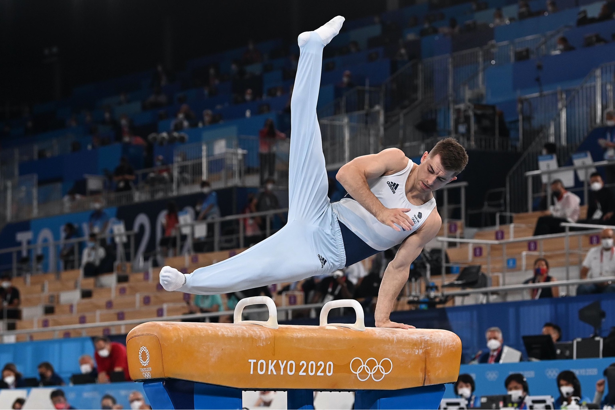 Max Whitlock in the Tokyo 2020 Olympic Pommel Horse Final