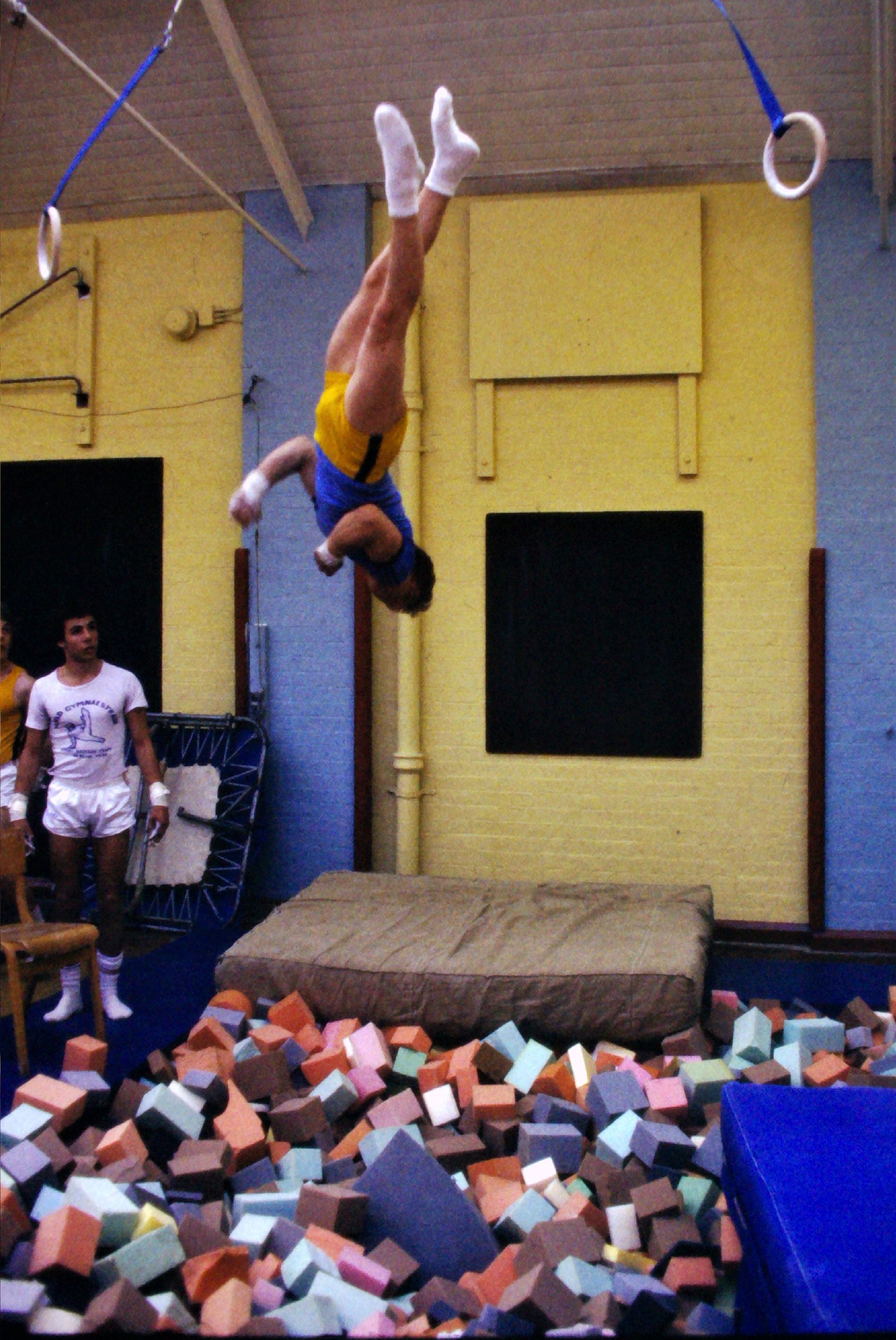 The pit opening at Hendon Gym Club in May 1978