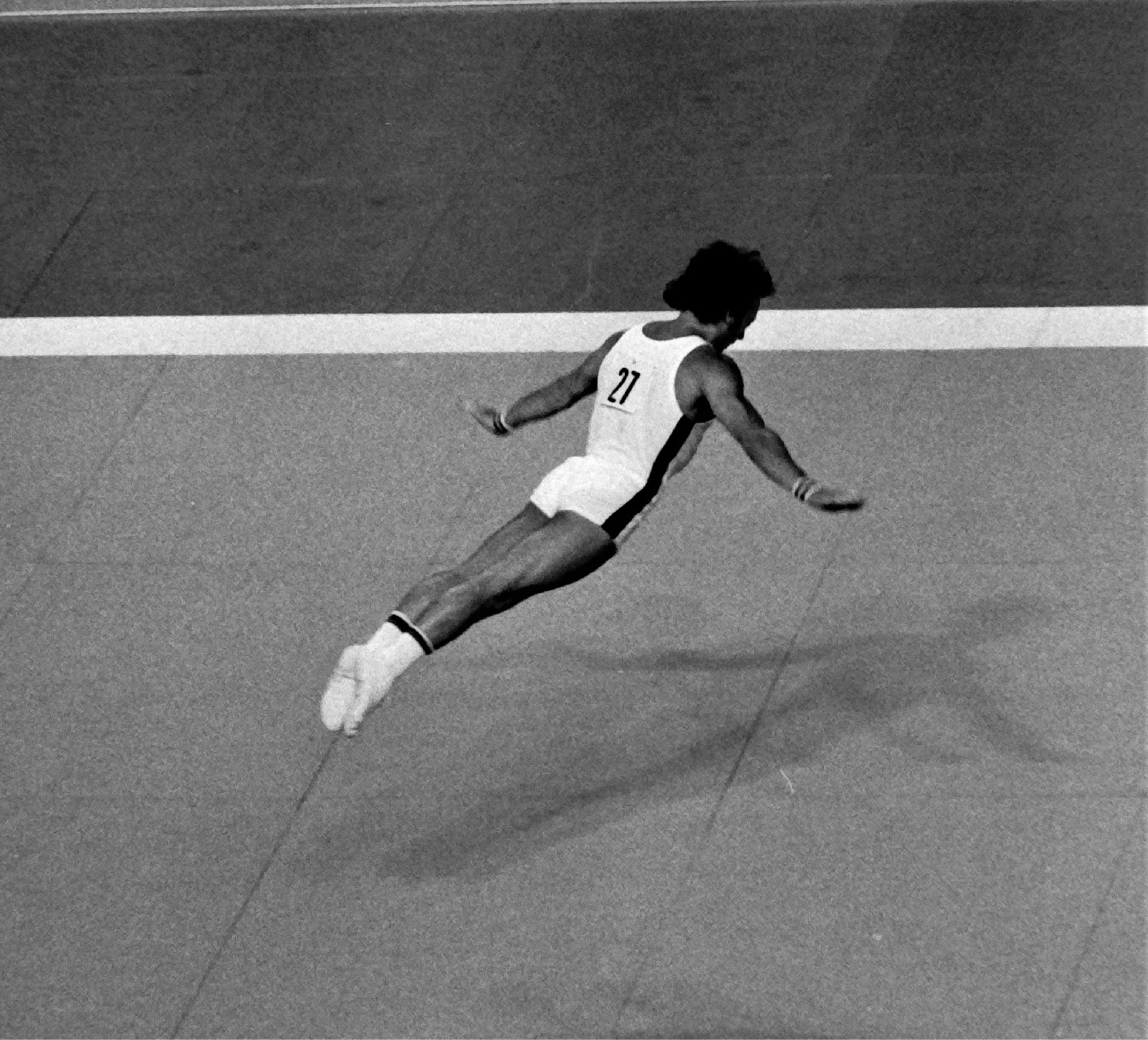 Jeff Davis in 1976 at the Montreal Olympics - photo Jim Prestidge