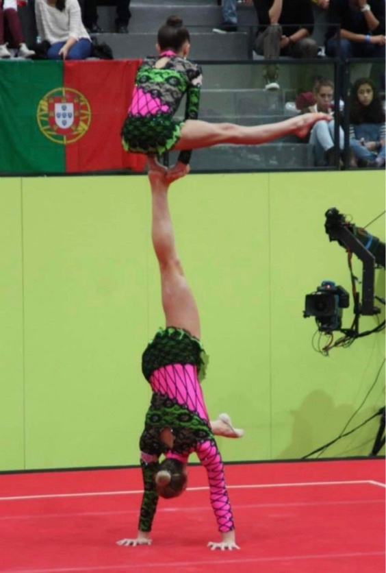 Danielle & Shani competing at their last event, the 2013 European Championships - silver in the balance