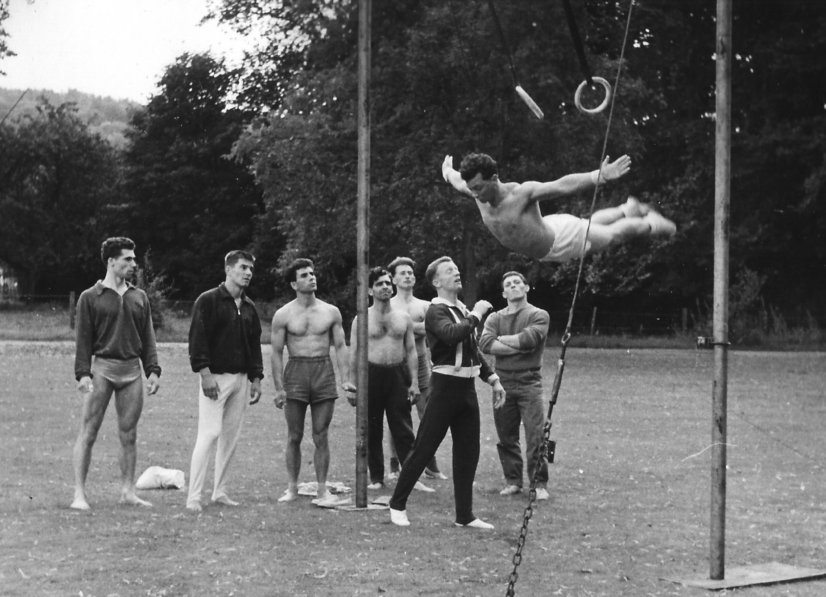 Pancott Jack coaching rings 1958 Bisham - no mats