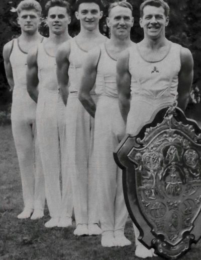 Adams Shield in 1955 with the Army Gymnastics Union