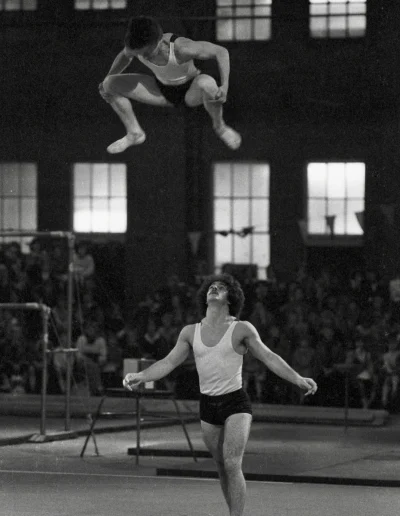 John Massey & Petrou Petros - British Gymnastics Acrobatics Champions in Men's Pairs - photo by Pete Huggins MBE