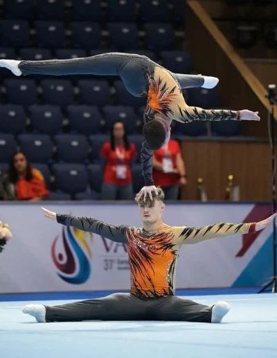 Men’s Acrobatic Pairs British Champions 2023 – Aaron Greally and Jake Palmer from Deerness