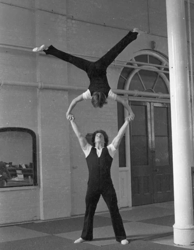 Petrou Petros & John Massey - Acrobatics Champions in Men's Pairs - photo by Pete Huggins MBE