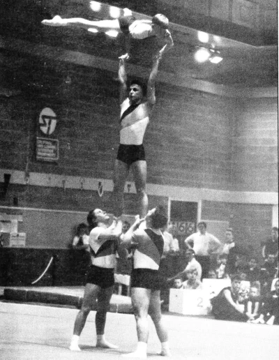 Men's Group Acro Tournament 1989, Richard Taylor, Luke Hicken, Ian Stokes and Graham Stokes from West Bromwich