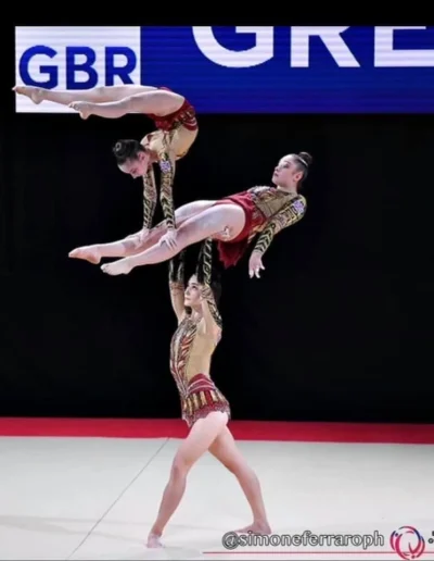 British Champions in 2021 - Cara Winship, Dena Kirk & Isobel Gosling from Deerness - photo Simone Ferraro